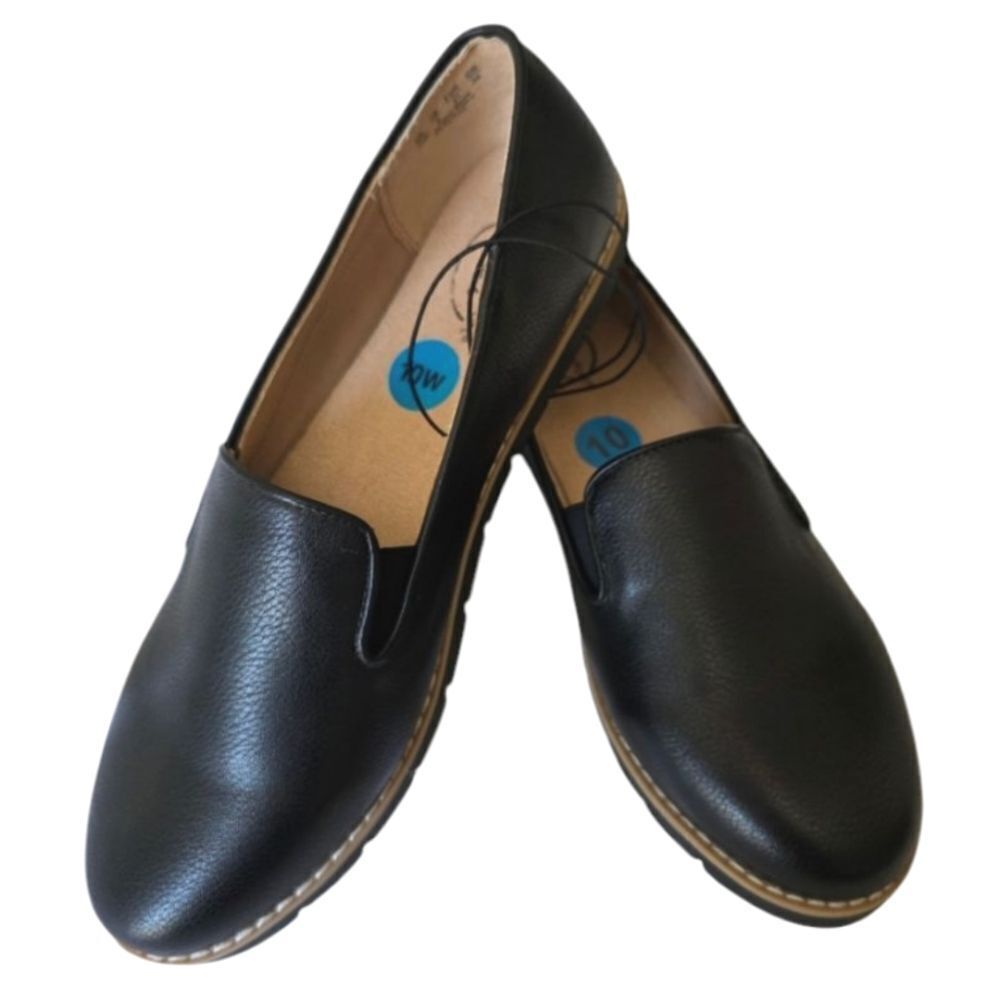 Life Stride Simply Comfort Ultra Size 10 Womens Loafer Shoe Black New - Picture 3 of 17